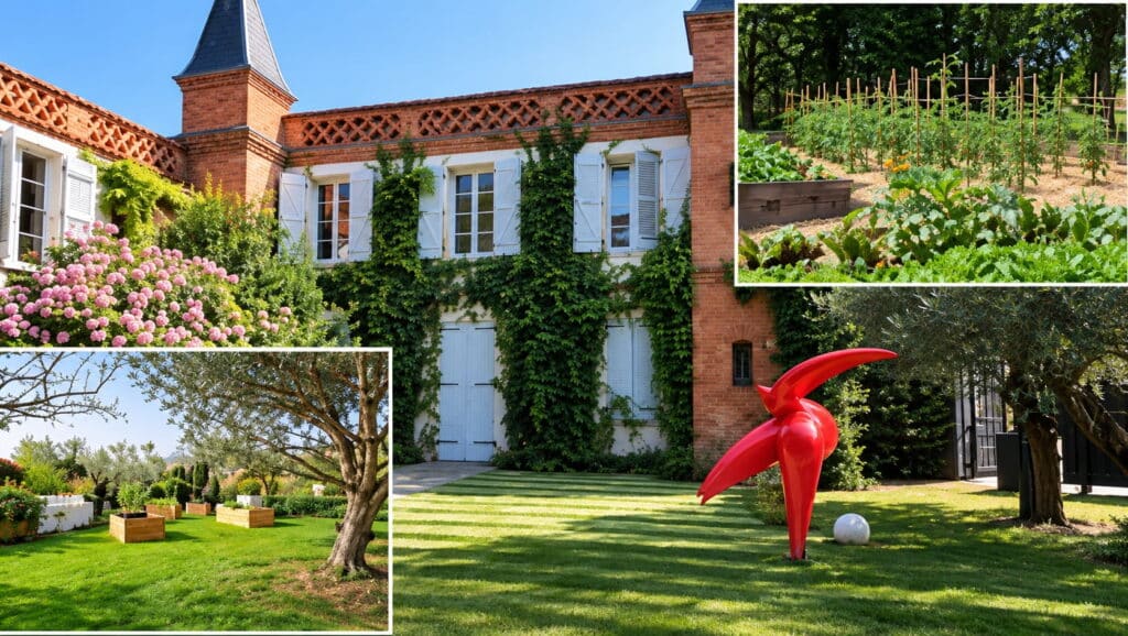 Potager bio en entreprise à Toulouse créé par Julien Jardinier Bio Jardinier paysagiste Toulouse