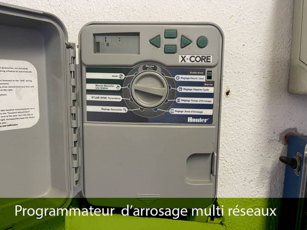 Programmateur d'arrosage multi réseaux installé à Quint-Fonsegrives par Julien jardinier bio